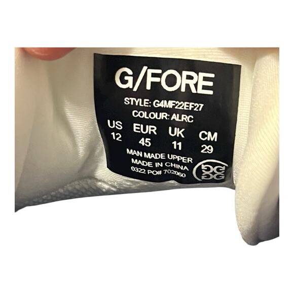 g fore mens MG4+ CAMO ACCENT golf shoes size 12 - Picture 3 of 11